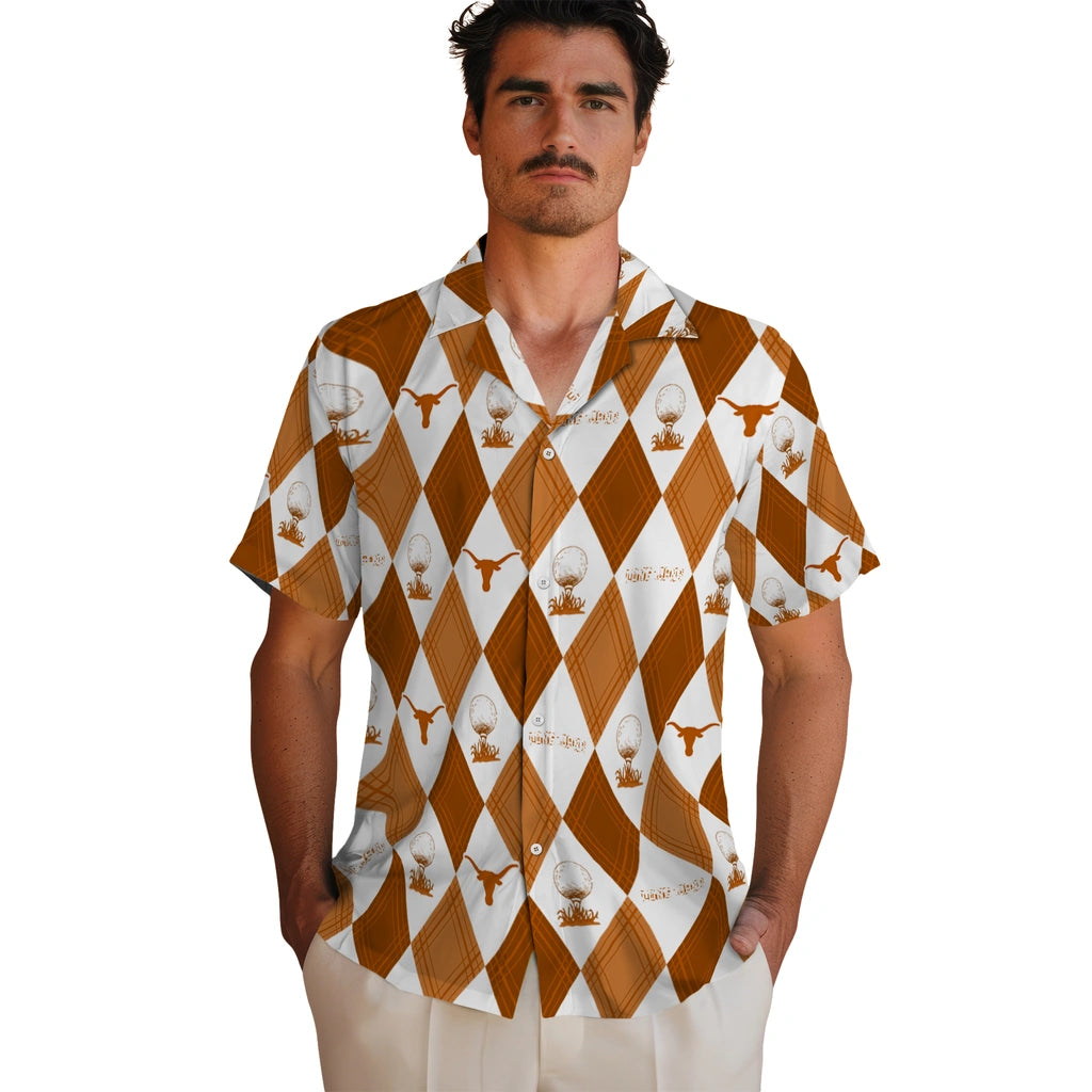 Texas Longhorns Hawaiian Shirt - Golfing Plaid | Hula Hawaiian Shirts