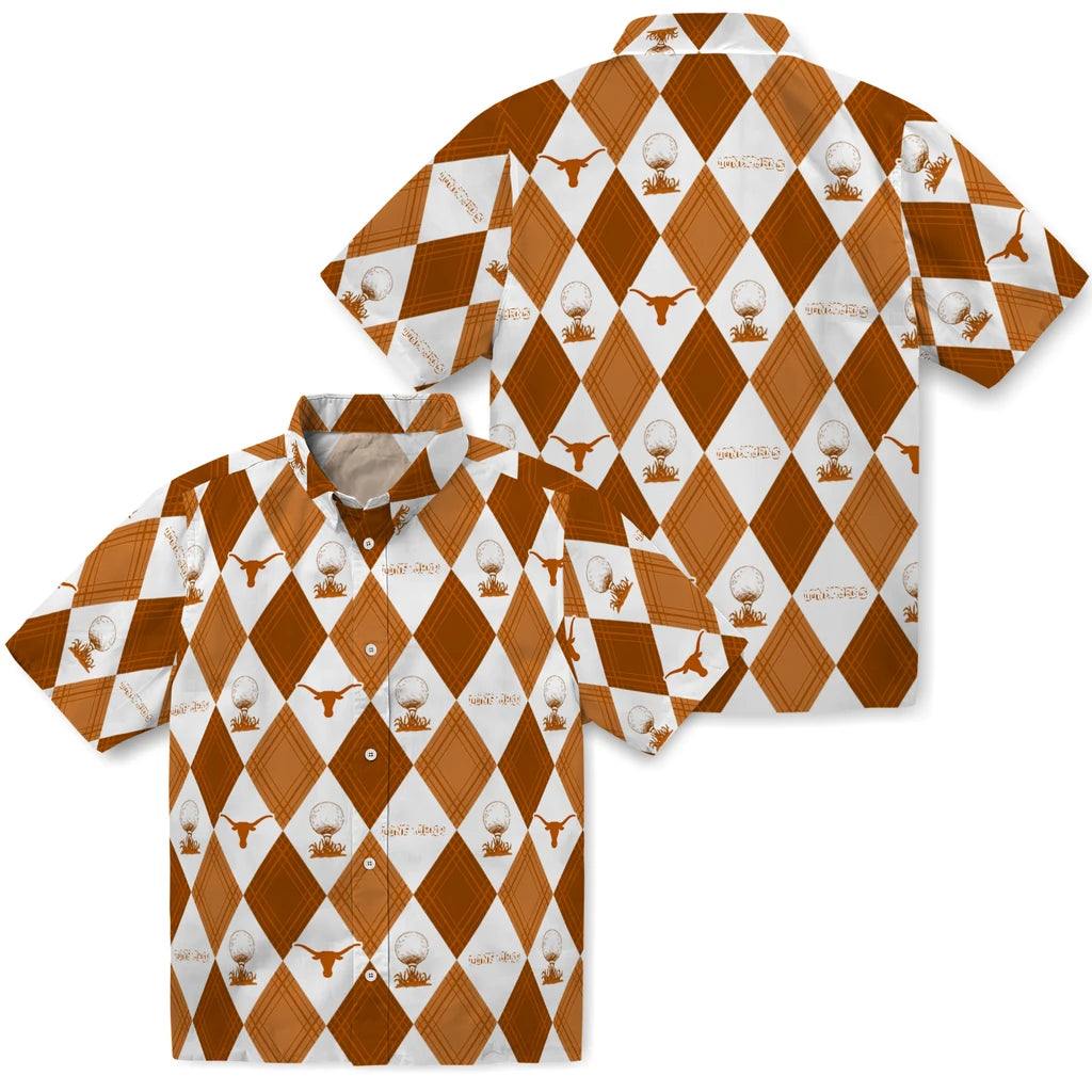 Texas Longhorns Hawaiian Shirt - Golfing Plaid | Hula Hawaiian Shirts