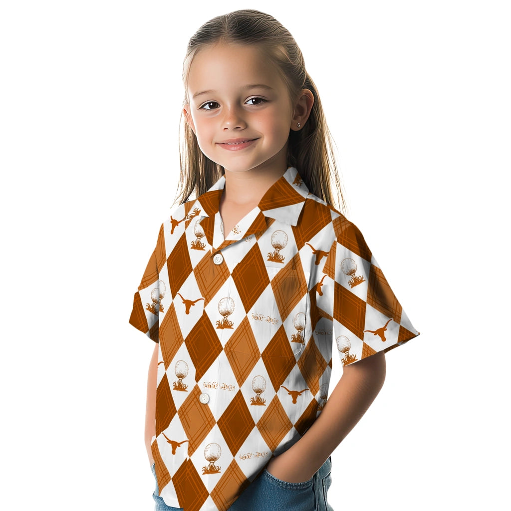 Texas Longhorns Hawaiian Shirt - Golfing Plaid | Hula Hawaiian Shirts