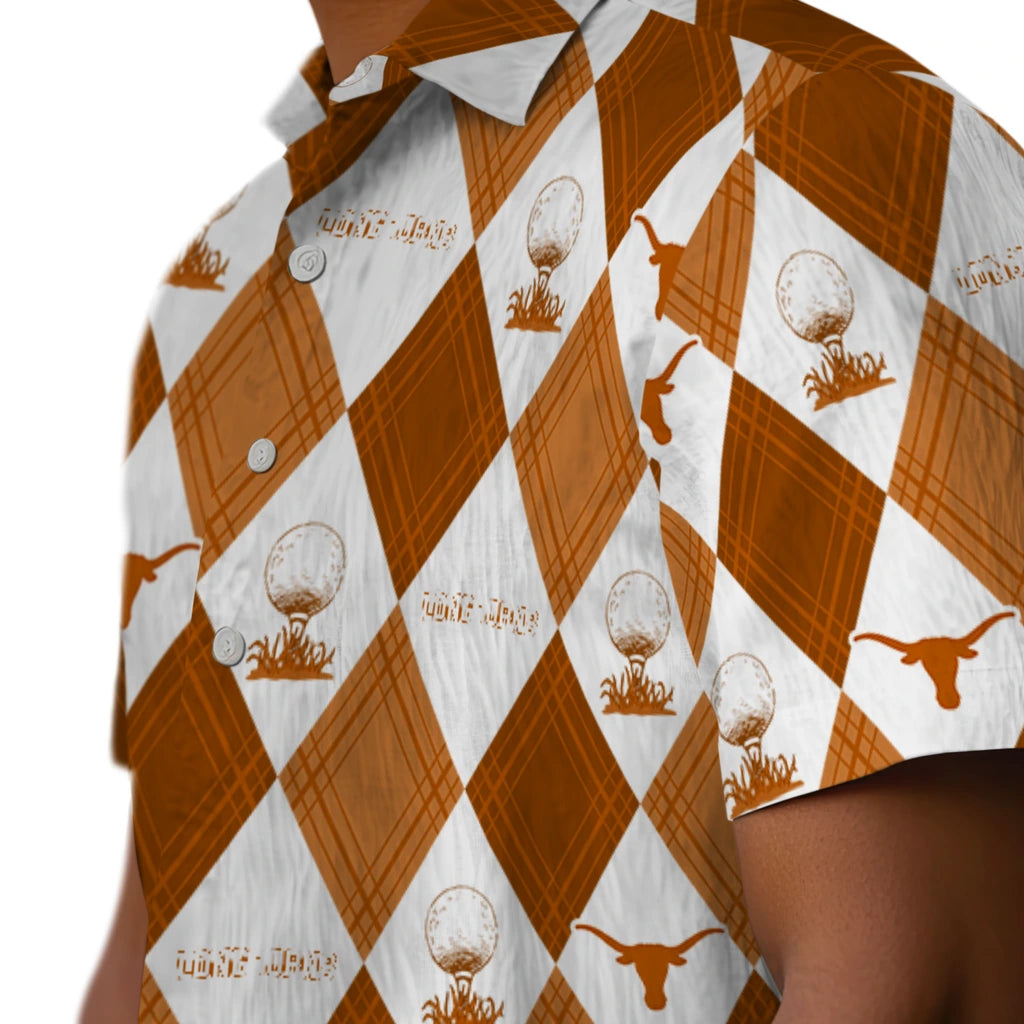 Texas Longhorns Hawaiian Shirt - Golfing Plaid | Hula Hawaiian Shirts