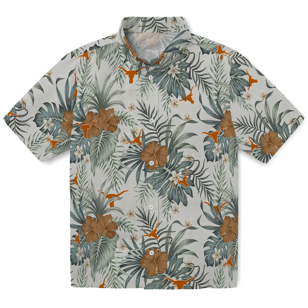 Texas Longhorns Hawaiian Shirt - Hibiscus Designs | Hula Hawaiian Shirts