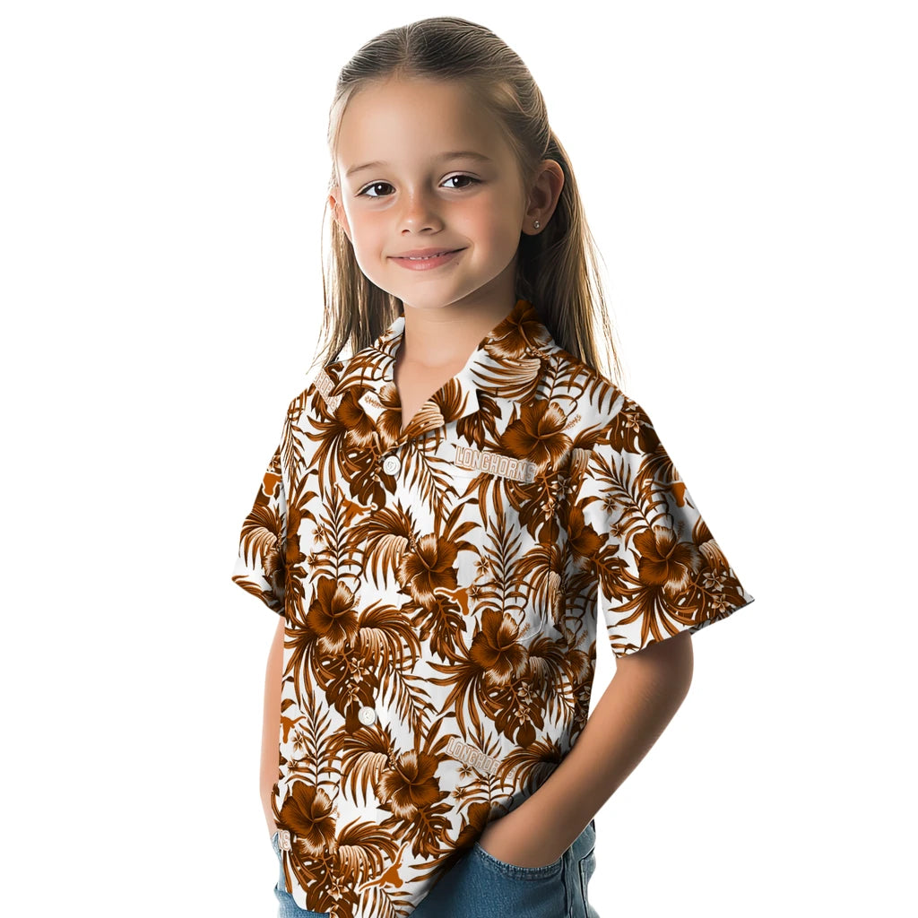 Texas Longhorns Hawaiian Shirt - Hibiscus Exotic | Hula Hawaiian Shirts