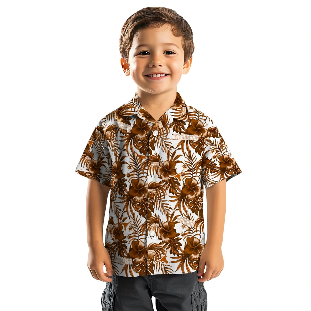 Texas Longhorns Hawaiian Shirt - Hibiscus Exotic | Hula Hawaiian Shirts