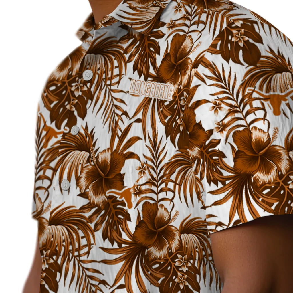 Texas Longhorns Hawaiian Shirt - Hibiscus Exotic | Hula Hawaiian Shirts