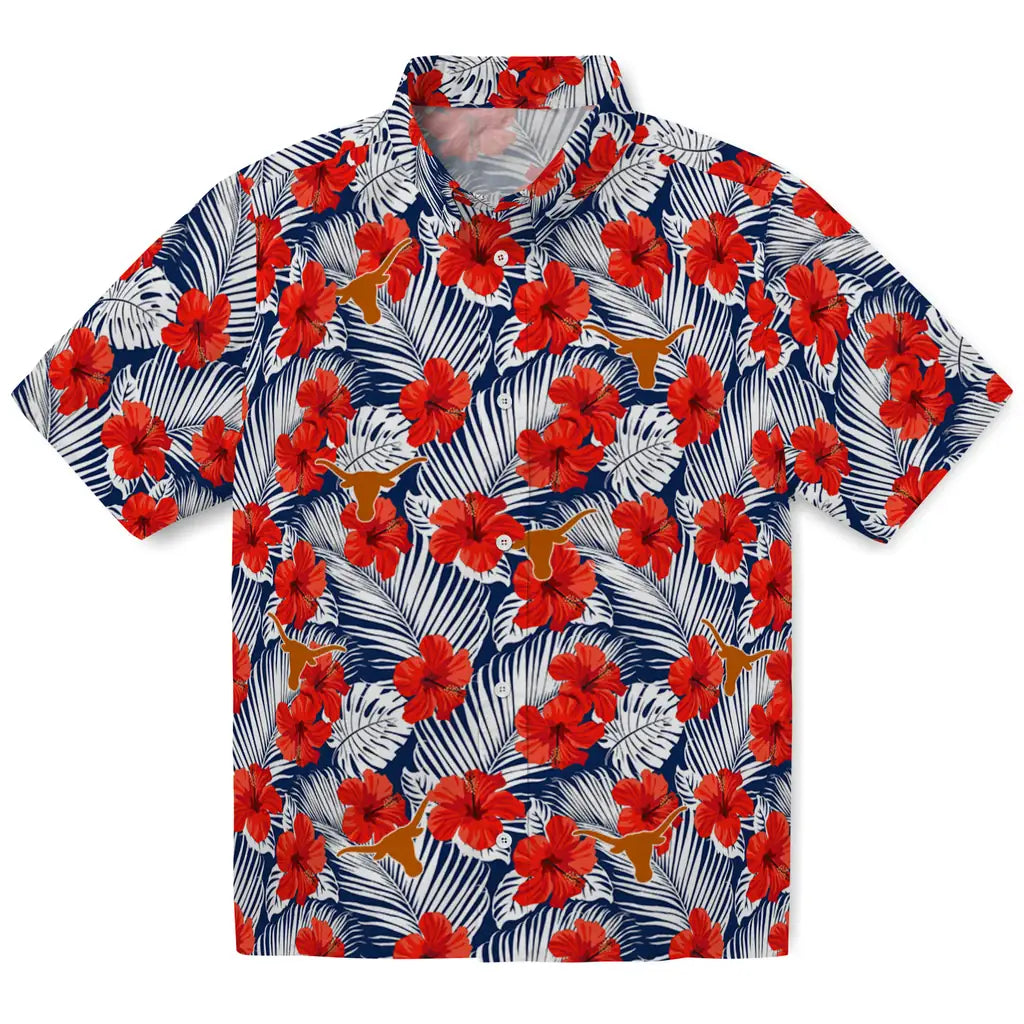 Texas Longhorns Hawaiian Shirt - Hibiscus Fiesta | Hula Hawaiian Shirts