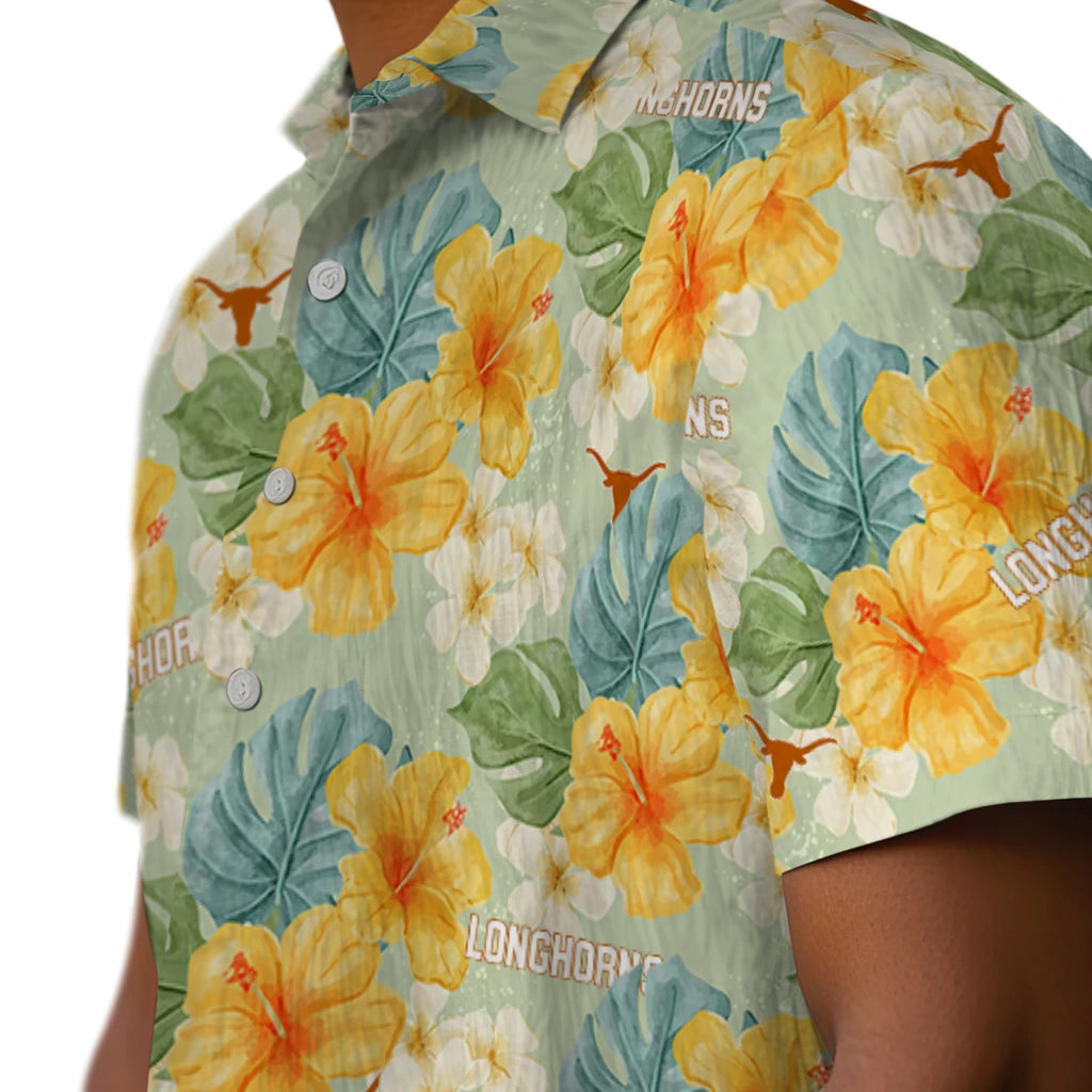 Texas Longhorns Hawaiian Shirt - Hibiscus Mood | Hula Hawaiian Shirts