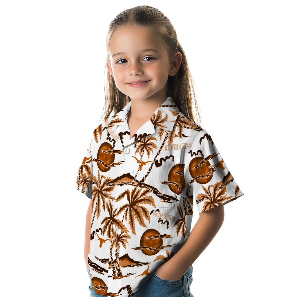 Texas Longhorns Hawaiian Shirt - Palm Sunset | Hula Hawaiian Shirts