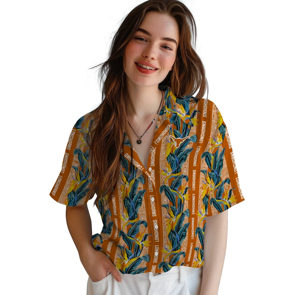Texas Longhorns Hawaiian Shirt - Paradise Vines | Hula Hawaiian Shirts