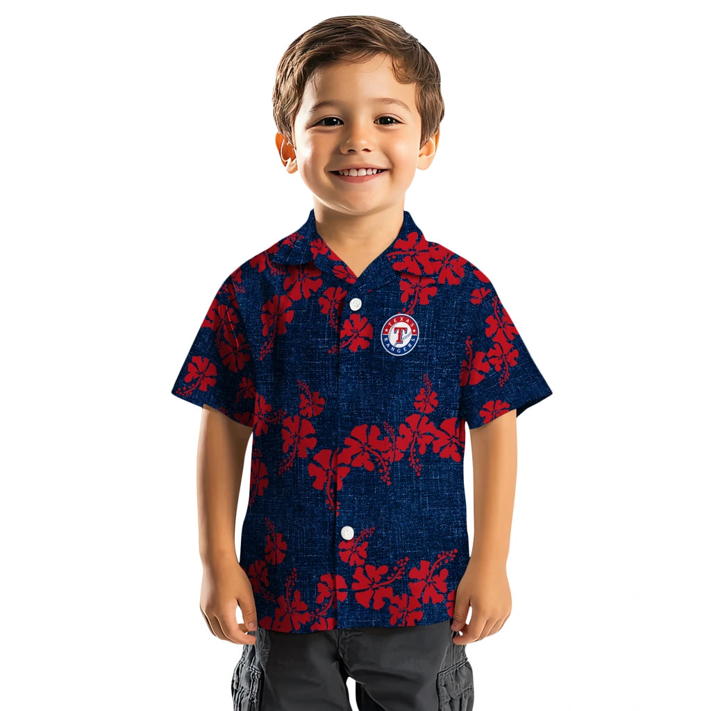 Texas Rangers Hawaiian Shirt - 50th State Flower | Hula Hawaiian Shirts