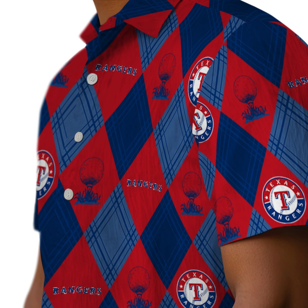 Texas Rangers Hawaiian Shirt - Golfing Plaid | Hula Hawaiian Shirts