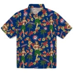 Texas Rangers Hawaiian Shirt - Hawaiian Girls Design | Hula Hawaiian Shirts