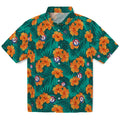 Texas Rangers Hawaiian Shirt - Hibiscus and Palm Leaves | Hula Hawaiian Shirts