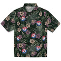 Texas Rangers Hawaiian Shirt - Hibiscus Leaves Pattern | Hula Hawaiian Shirts