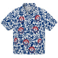 Texas Rangers Hawaiian Shirt - Hibiscus Motif | Hula Hawaiian Shirts