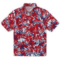 Texas Rangers Hawaiian Shirt - Hibiscus Overlay | Hula Hawaiian Shirts