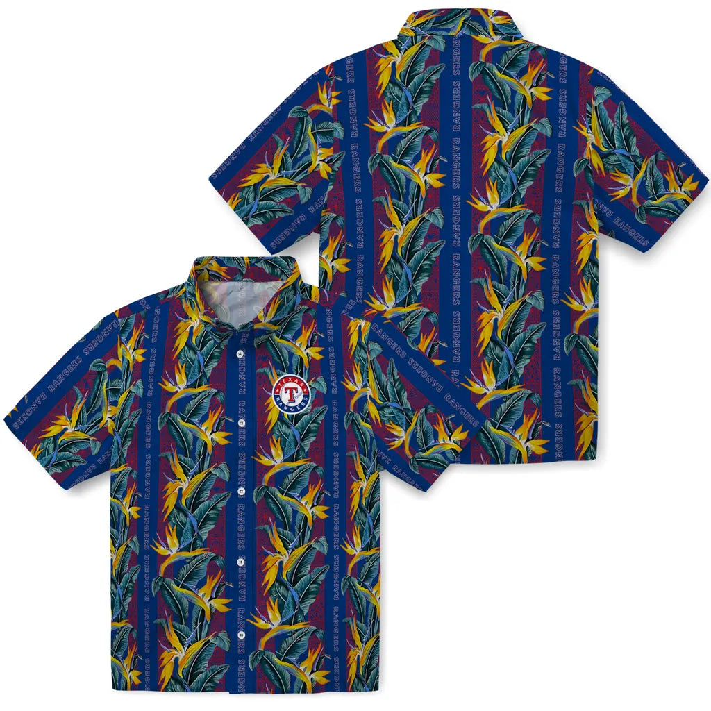 Texas Rangers Hawaiian Shirt - Paradise Vines | Hula Hawaiian Shirts