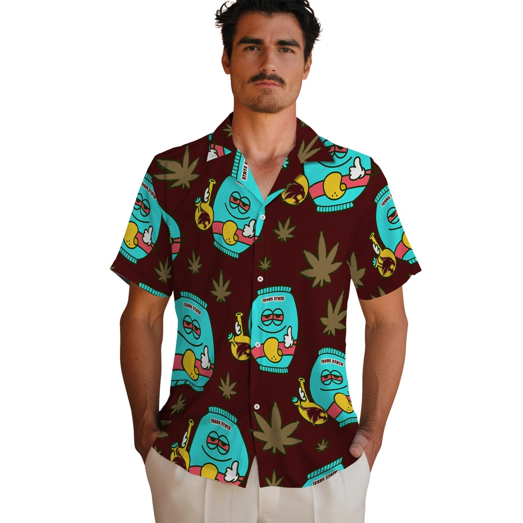 Texas State Bobcats Hawaiian Shirt - Chill Vibe | Hula Hawaiian Shirts