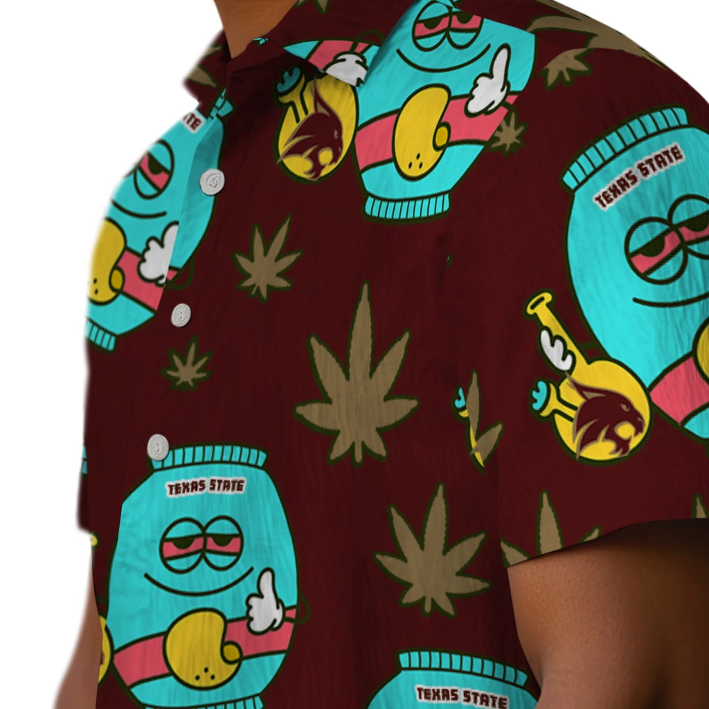 Texas State Bobcats Hawaiian Shirt - Chill Vibe | Hula Hawaiian Shirts