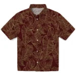Texas State Bobcats Hawaiian Shirt - Leaf Outline | Hula Hawaiian Shirts