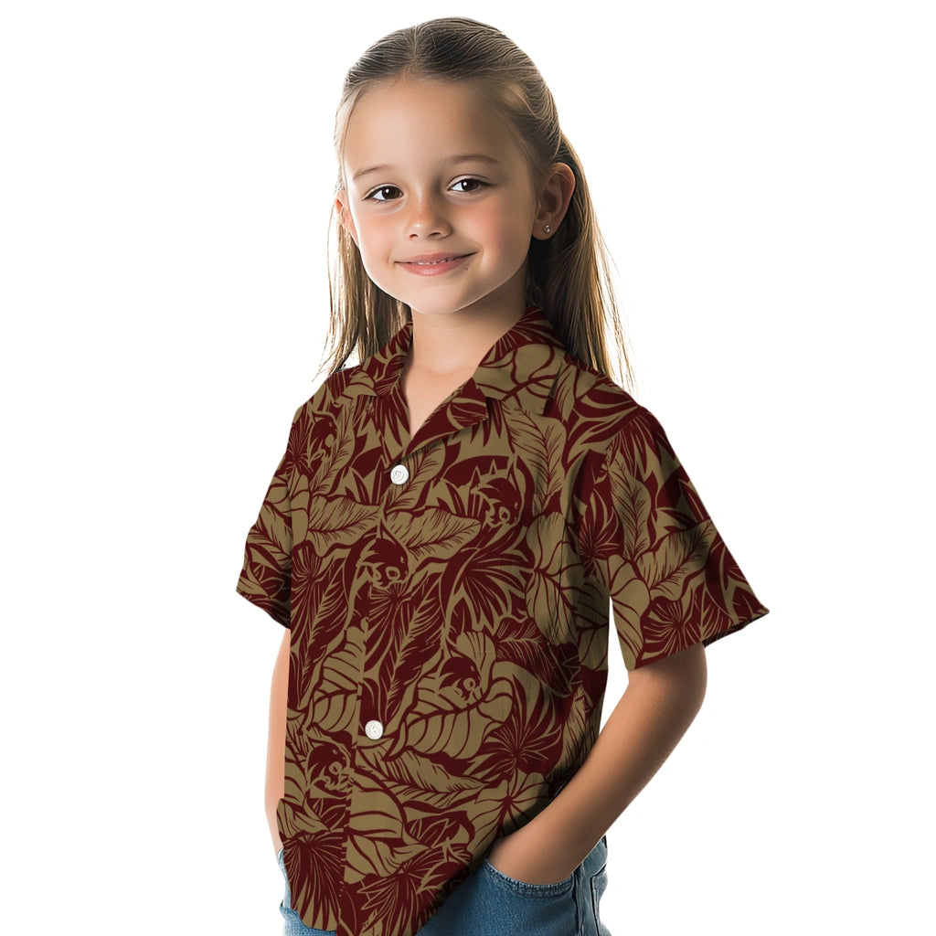 Texas State Bobcats Hawaiian Shirt - Monstera Layer | Hula Hawaiian Shirts