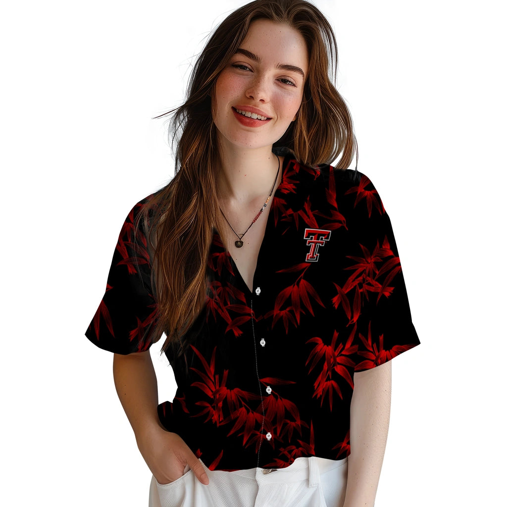 Texas Tech Red Raiders Hawaiian Shirt - Bamboo Branches | Hula Hawaiian Shirts