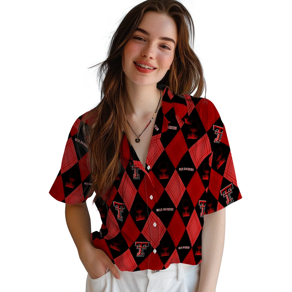 Texas Tech Red Raiders Hawaiian Shirt - Golfing Plaid | Hula Hawaiian Shirts