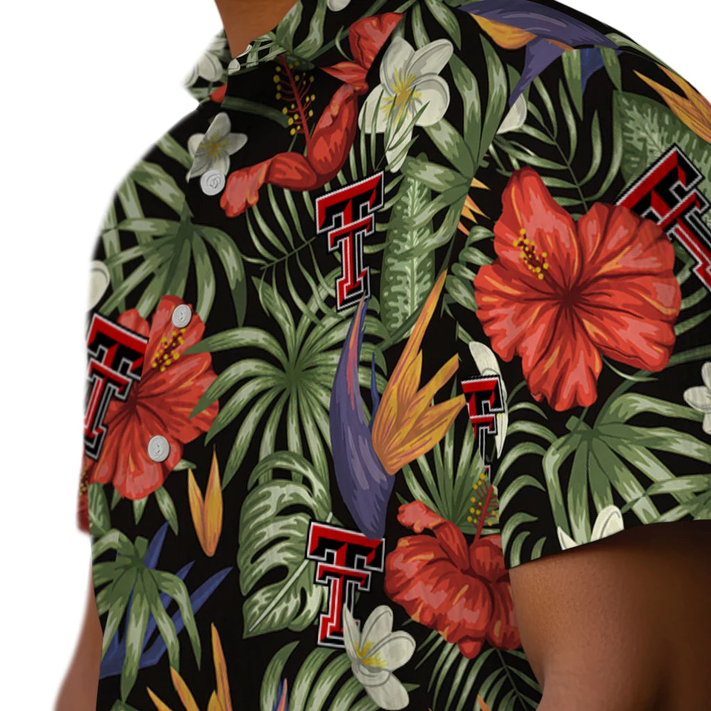 Texas Tech Red Raiders Hawaiian Shirt - Hawaii Floral Hibiscus | Hula Hawaiian Shirts