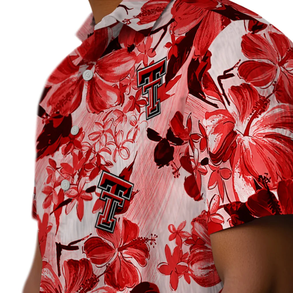 Texas Tech Red Raiders Hawaiian Shirt - Hibiscus Arrangement | Hula Hawaiian Shirts