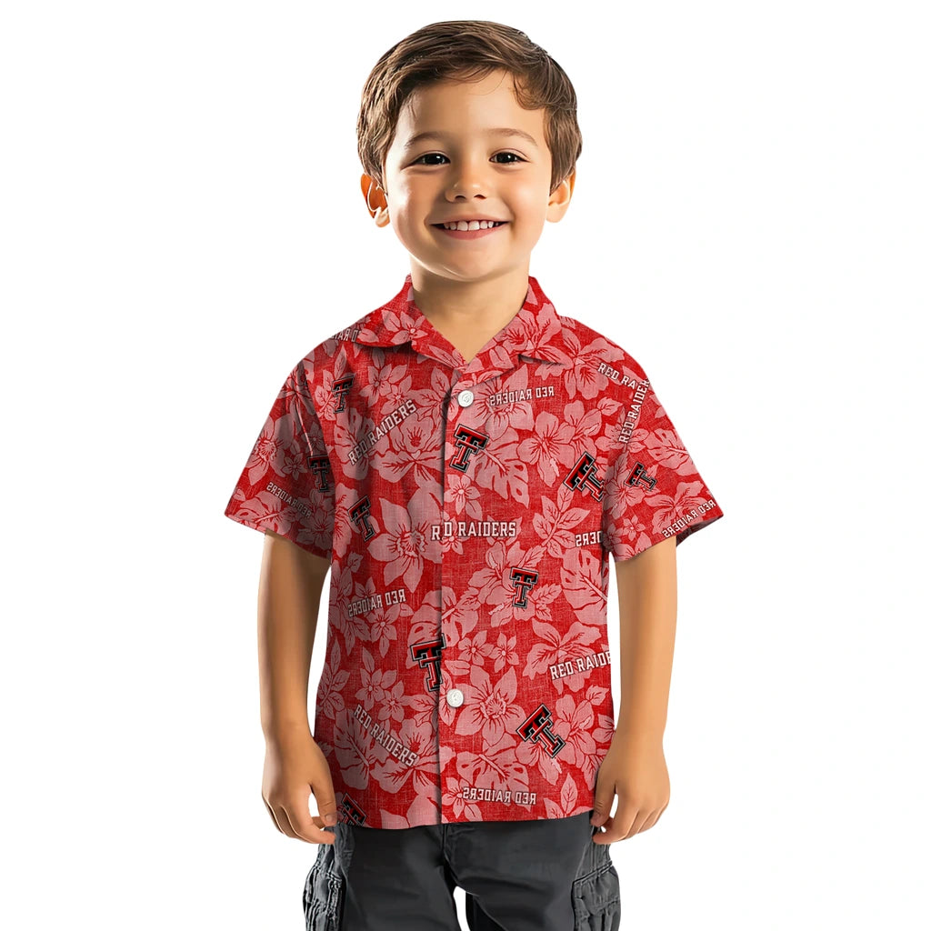 Texas Tech Red Raiders Hawaiian Shirt - Hibiscus Oasis | Hula Hawaiian Shirts