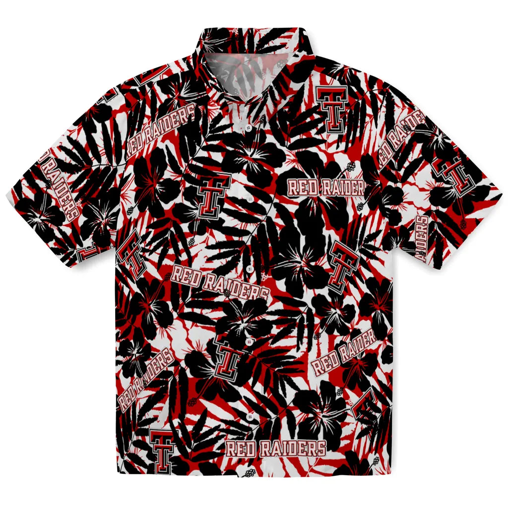 Texas Tech Red Raiders Hawaiian Shirt - Hibiscus Overlay | Hula Hawaiian Shirts