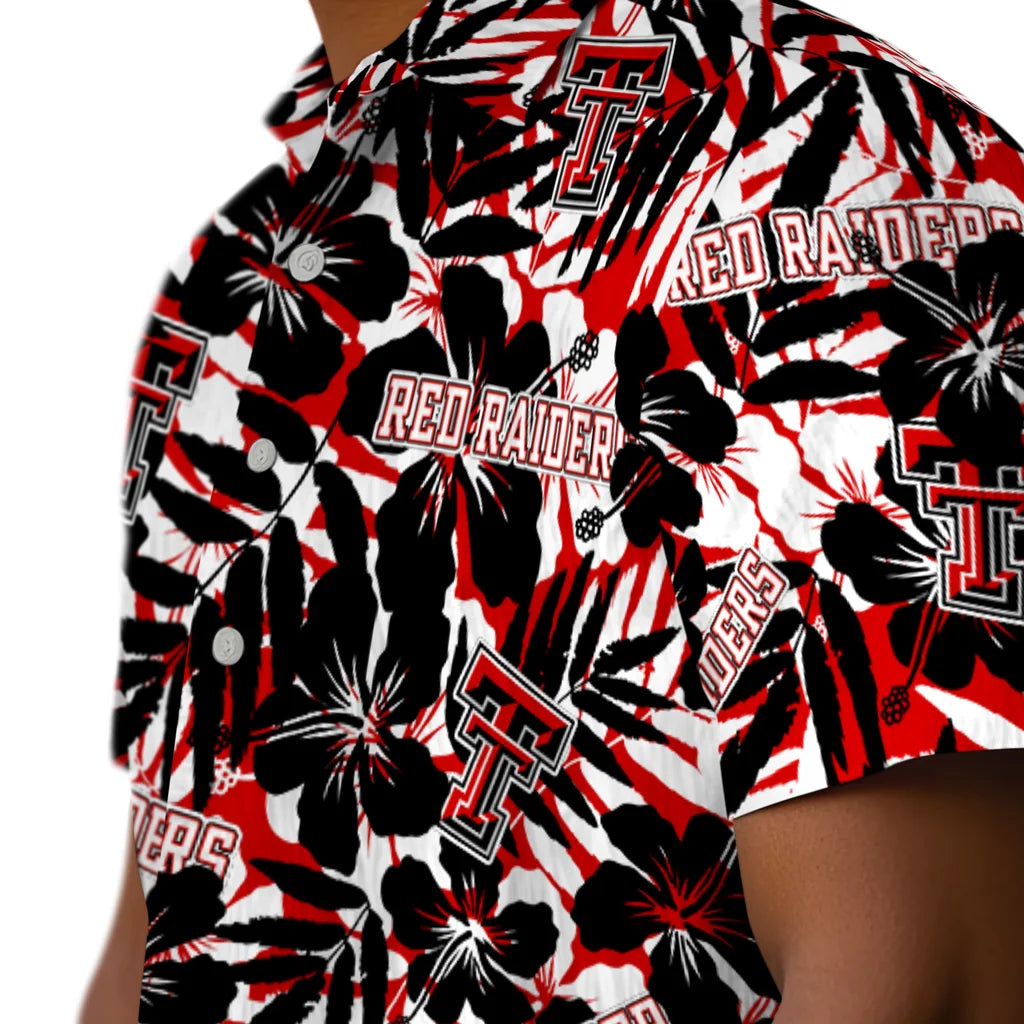 Texas Tech Red Raiders Hawaiian Shirt - Hibiscus Overlay | Hula Hawaiian Shirts