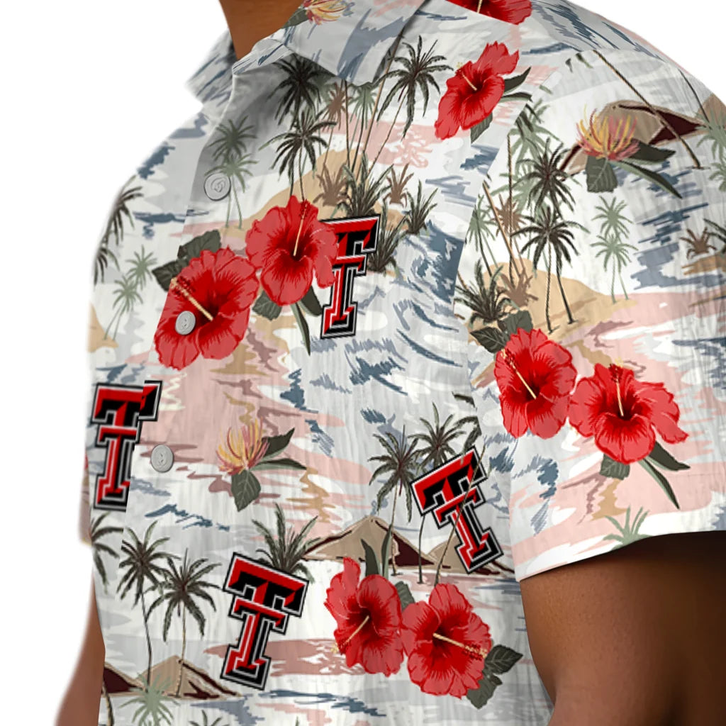 Texas Tech Red Raiders Hawaiian Shirt - Hibiscus Seaside | Hula Hawaiian Shirts