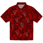 Texas Tech Red Raiders Hawaiian Shirt - Leaf Outline | Hula Hawaiian Shirts