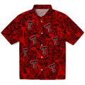 Texas Tech Red Raiders Hawaiian Shirt - Leaf Outline | Hula Hawaiian Shirts