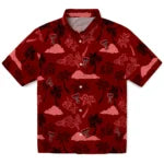 Texas Tech Red Raiders Hawaiian Shirt - Palm And Clouds | Hula Hawaiian Shirts