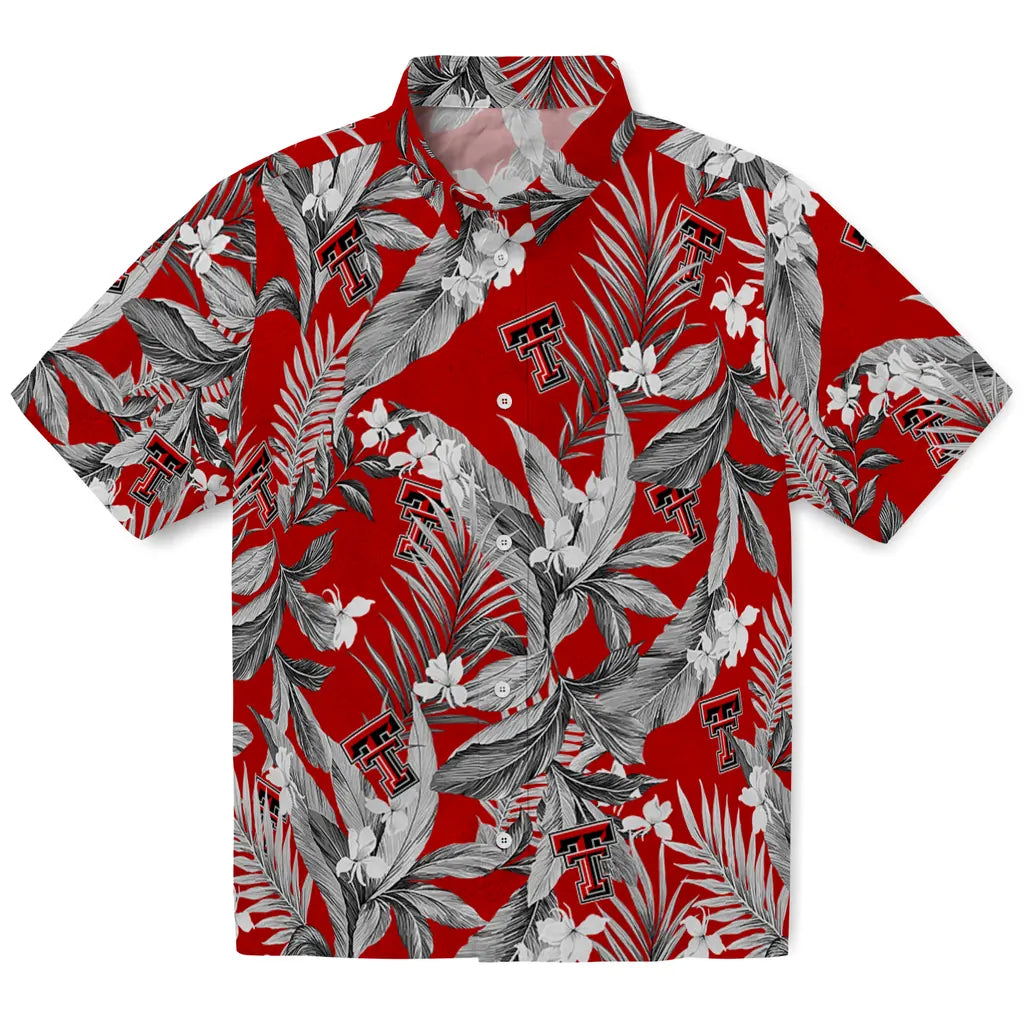 Texas Tech Red Raiders Hawaiian Shirt - Palm Leaves | Hula Hawaiian Shirts