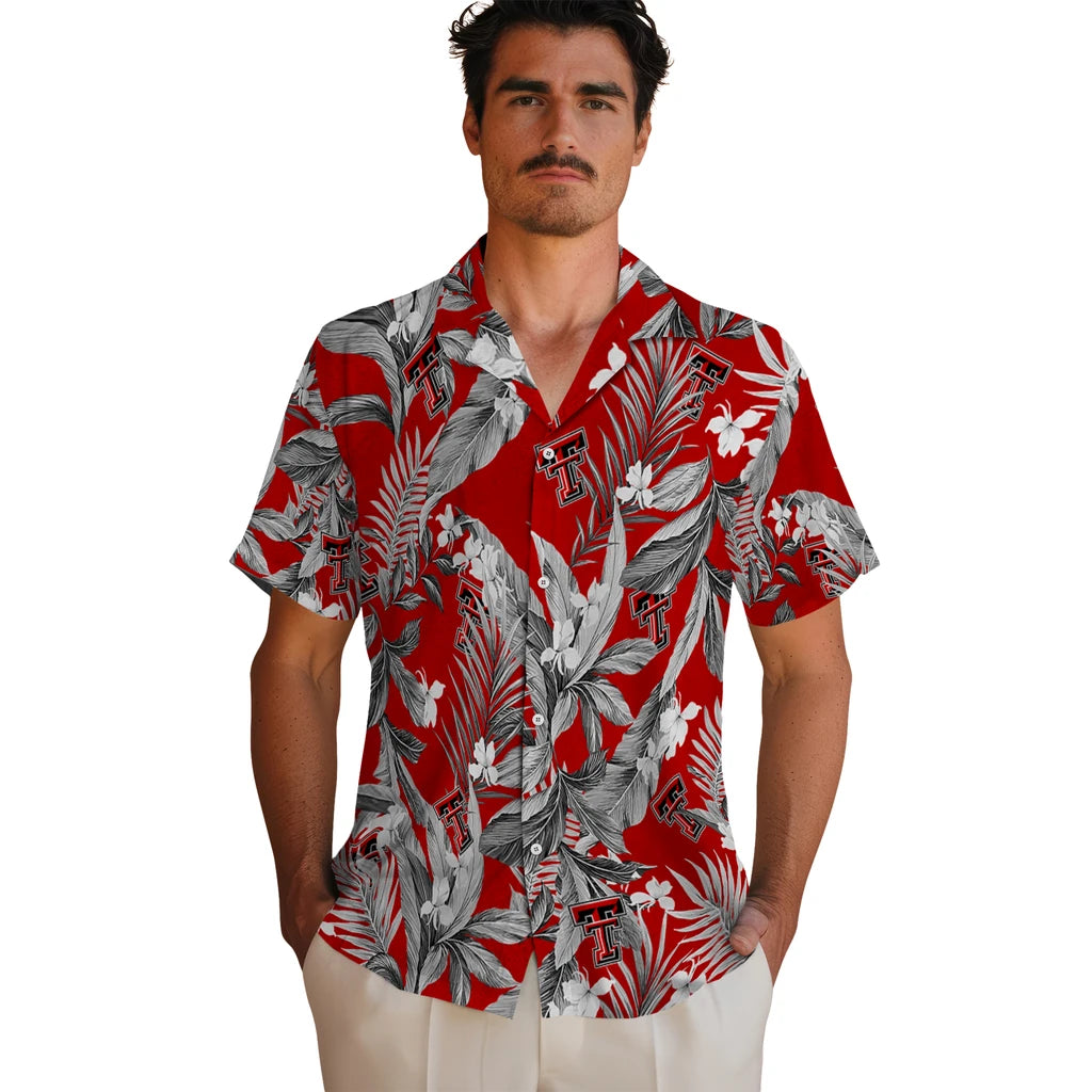Texas Tech Red Raiders Hawaiian Shirt - Palm Leaves | Hula Hawaiian Shirts