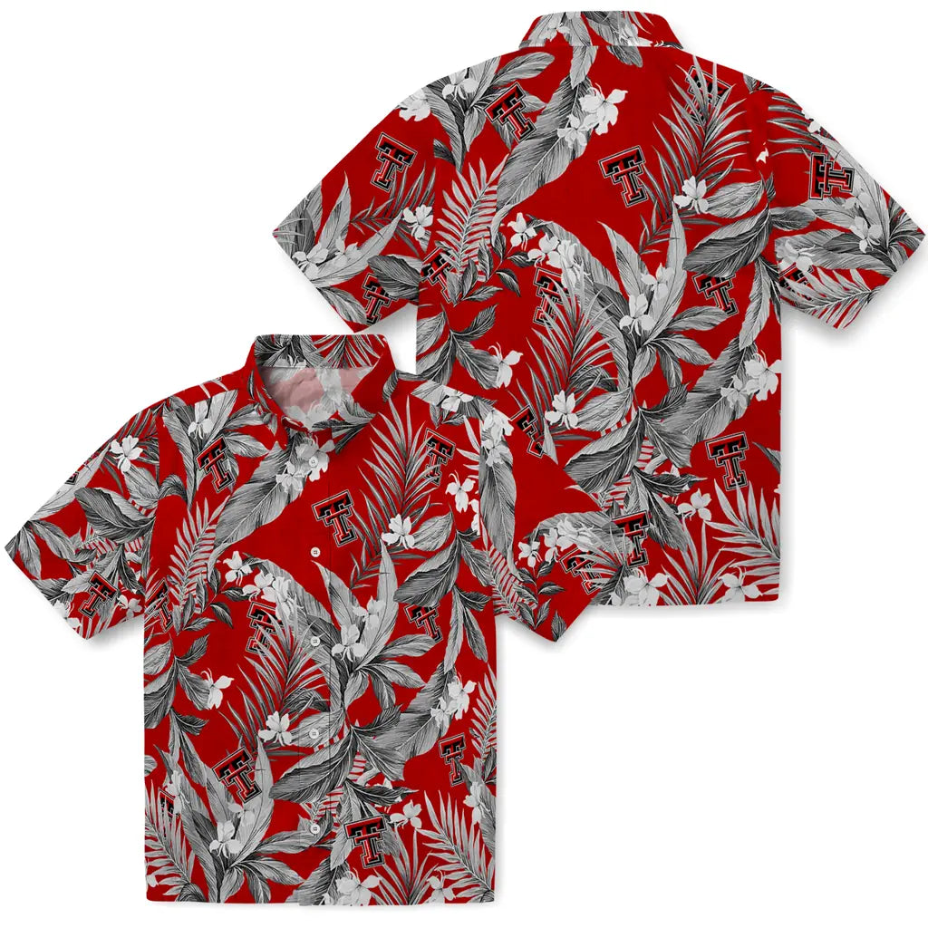 Texas Tech Red Raiders Hawaiian Shirt - Palm Leaves | Hula Hawaiian Shirts