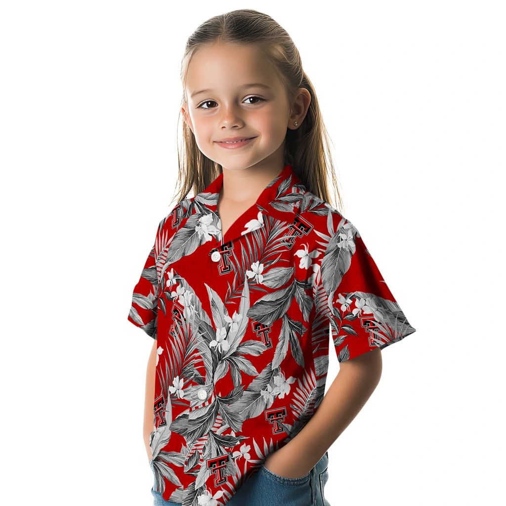 Texas Tech Red Raiders Hawaiian Shirt - Palm Leaves | Hula Hawaiian Shirts
