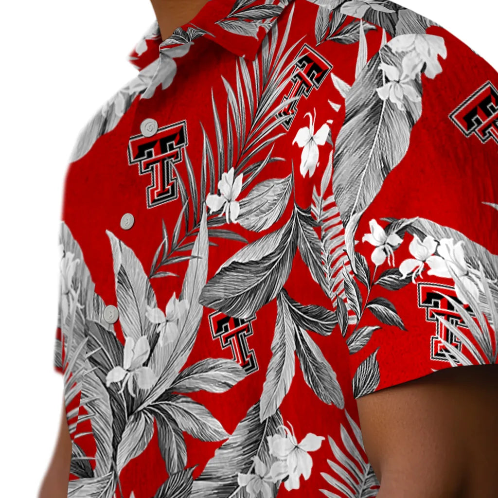 Texas Tech Red Raiders Hawaiian Shirt - Palm Leaves | Hula Hawaiian Shirts
