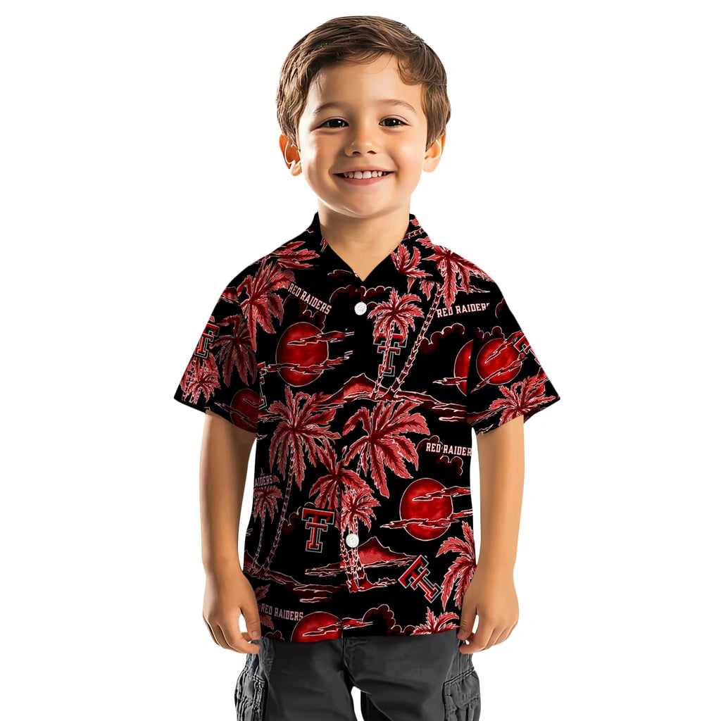 Texas Tech Red Raiders Hawaiian Shirt - Palm Sunset | Hula Hawaiian Shirts