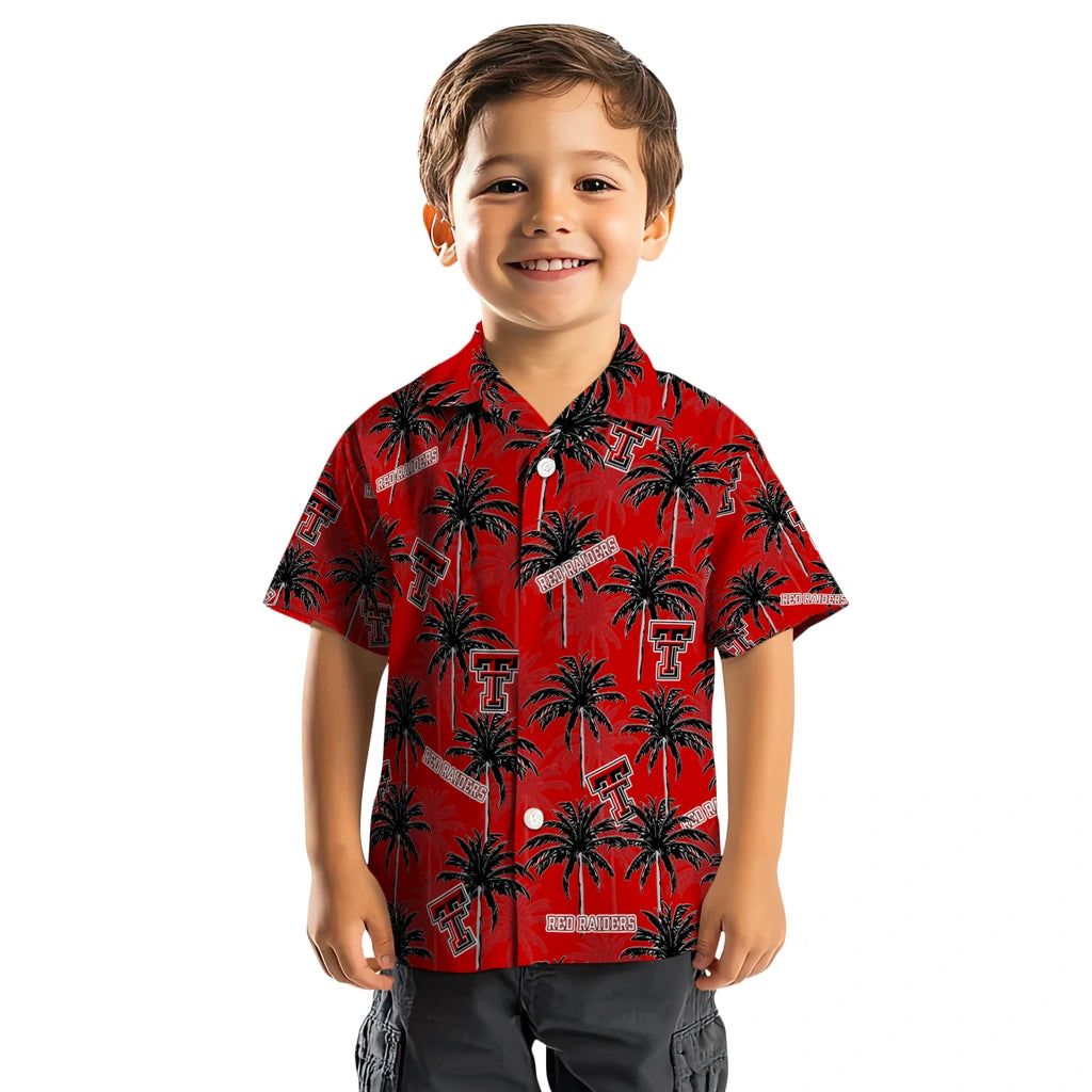 Texas Tech Red Raiders Hawaiian Shirt - Palm Tree Motif | Hula Hawaiian Shirts