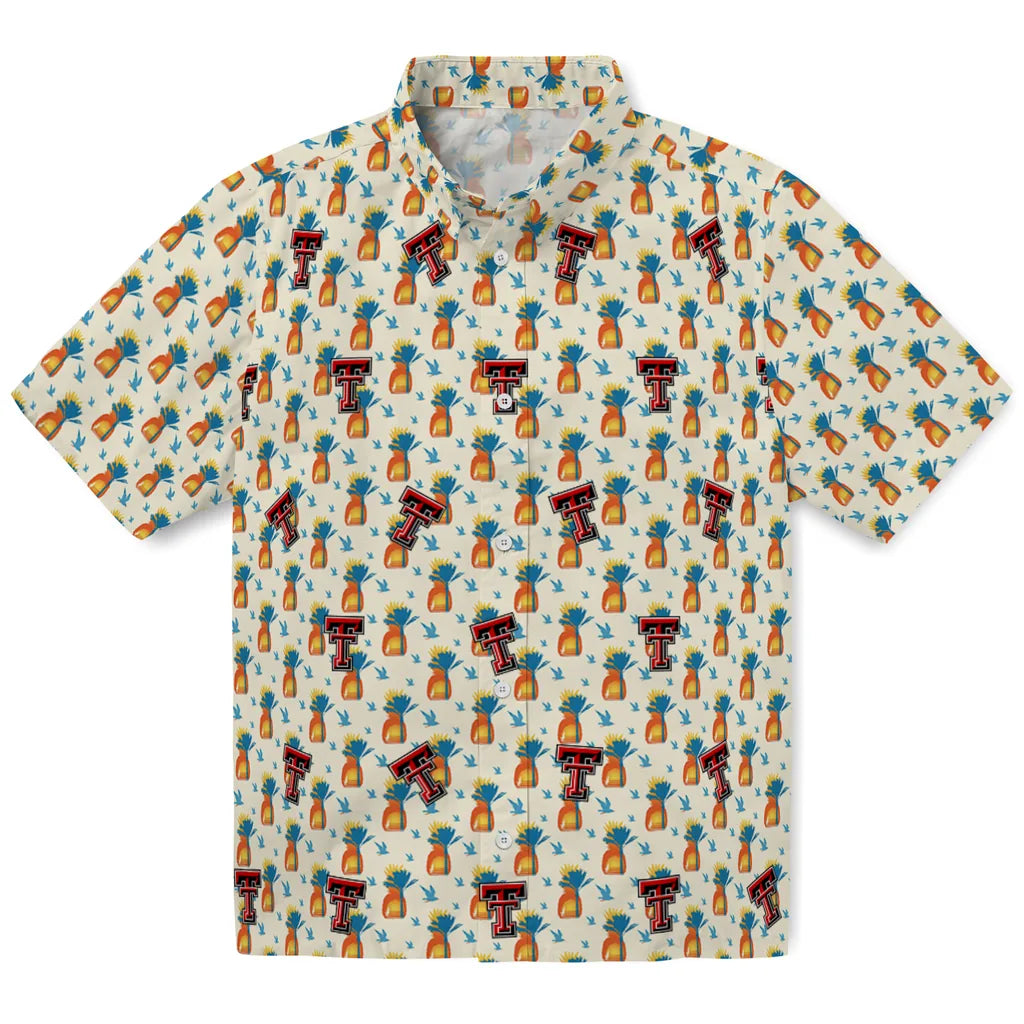 Texas Tech Red Raiders Hawaiian Shirt - Pineapple Delight | Hula Hawaiian Shirts