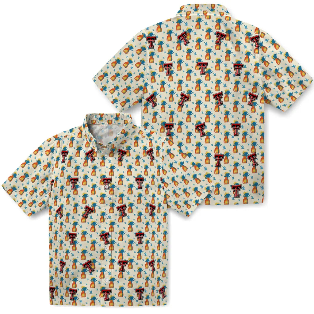 Texas Tech Red Raiders Hawaiian Shirt - Pineapple Delight | Hula Hawaiian Shirts