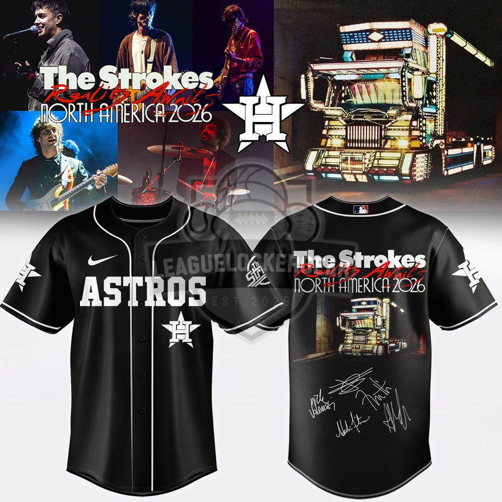 All Team MLB x The Strokes Road Awaits North America 2026 Baseball Jersey - LeagueLockerGear