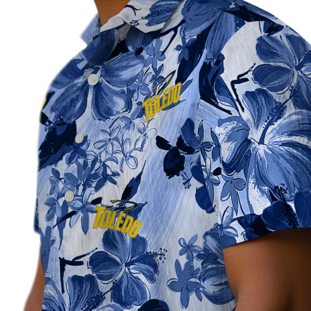 Toledo Rockets Hawaiian Shirt - Hibiscus Arrangement | Hula Hawaiian Shirts