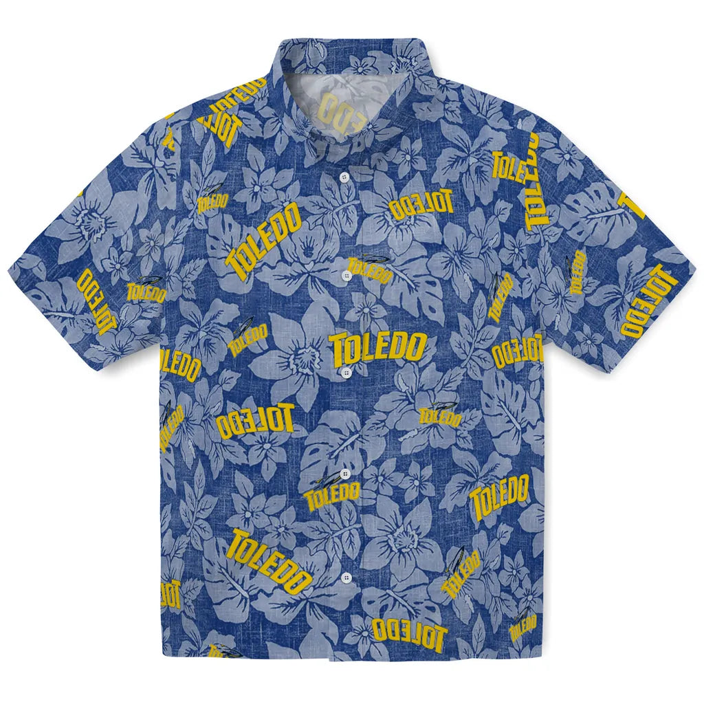 Toledo Rockets Hawaiian Shirt - Hibiscus Oasis | Hula Hawaiian Shirts