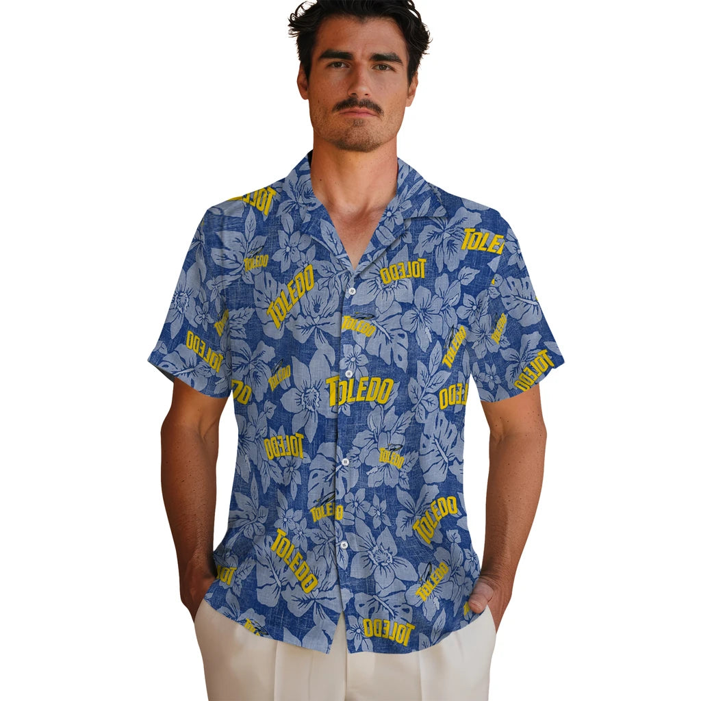 Toledo Rockets Hawaiian Shirt - Hibiscus Oasis | Hula Hawaiian Shirts