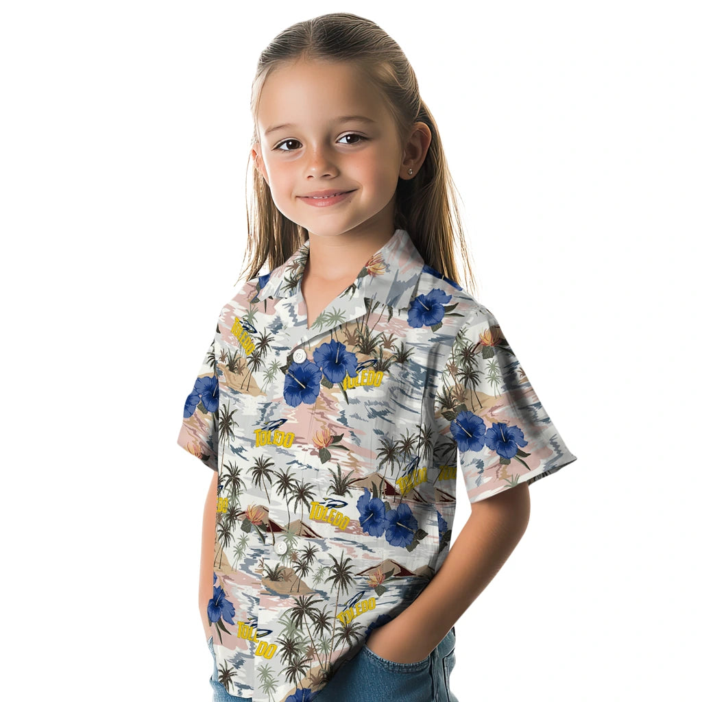 Toledo Rockets Hawaiian Shirt - Hibiscus Seaside | Hula Hawaiian Shirts