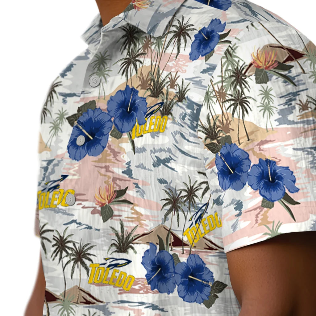 Toledo Rockets Hawaiian Shirt - Hibiscus Seaside | Hula Hawaiian Shirts